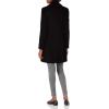 imageCalvin Klein Womens Classic Cashmere Wool Blend CoatClassic Black