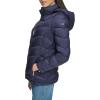 imageCalvin Klein Womens Classic Hooded Zip Front Puffer CoatLightweight Chevron Classic Blue