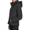 imageCalvin Klein Womens Classic Hooded Zip Front Puffer CoatLightweight Classic Black