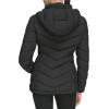 imageCalvin Klein Womens Classic Hooded Zip Front Puffer CoatLightweight Hooded Ebony