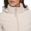 imageCalvin Klein Womens Classic Hooded Zip Front Puffer CoatStony Beige