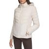 imageCalvin Klein Womens Classic Hooded Zip Front Puffer CoatStony Beige