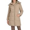 imageCalvin Klein Womens Hooded Zip Front Puffer Long Sleeve CoatBirch