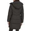 imageCalvin Klein Womens Hooded Zip Front Puffer Long Sleeve CoatEbony