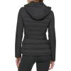 imageCalvin Klein Womens Lightweight Scuba Side Panels Adjustable Hood Zip Pockets PufferClassic Scuba Black