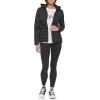 imageCalvin Klein Womens Lightweight Scuba Side Panels Adjustable Hood Zip Pockets PufferClassic Scuba Black