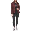 imageCalvin Klein Womens Lightweight Scuba Side Panels Adjustable Hood Zip Pockets PufferClassic Scuba Oxblood