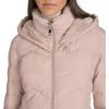 imageCalvin Klein Womens Long Chevron Puffer JacketCappuccino