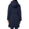 imageCalvin Klein Womens Long Chevron Puffer JacketDark Navy