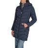 imageCalvin Klein Womens Long Chevron Puffer JacketDark Sapphire