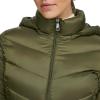 imageCalvin Klein Womens Long Chevron Puffer JacketLightweight Military