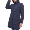 imageCalvin Klein Womens Long Chevron Puffer JacketQuilted Dark Navy