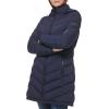 imageCalvin Klein Womens Long Chevron Puffer JacketQuilted Dark Navy