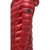 imageCalvin Klein Womens Long Chevron Puffer JacketQuilted Pearlized Crimson