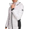 imageCalvin Klein Womens Long Lightweight Puffer JacketLightweight Shine White