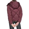 imageCalvin Klein Womens Quilted Puffer JacketQuilted Hood Burgundy