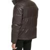 imageCalvin Klein mens Classic Faux Leather PufferBrown