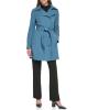 imageCalvin Klein womens Double Breasted Belted Rain Jacket With Removable HoodDouble Breasted Oasis Teal