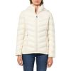 imageCalvin Klein Womens Classic Hooded Zip Front Puffer CoatWarm Cream