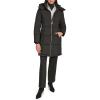 imageCalvin Klein Womens Hooded Zip Front Puffer Long Sleeve CoatEbony