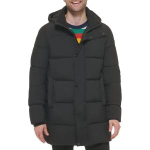 imageCalvin Klein Mens Modern Outdoor Stretch Puffer JacketLong Stretch Ebony