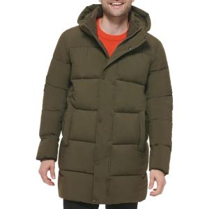 imageCalvin Klein Mens Modern Outdoor Stretch Puffer JacketLong Stretch Olive
