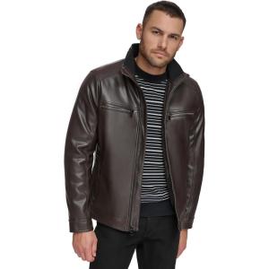 imageCalvin Klein mens Everyday Essential Faux Leather JacketHeritage Brown