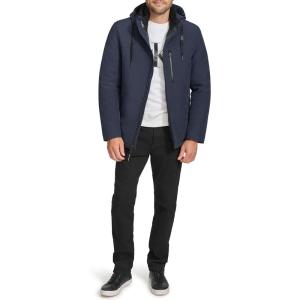imageCalvin Klein mens Everyday Essential Hooded JacketTrue Navy
