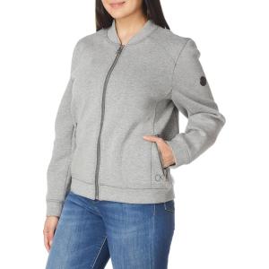 imageCalvin Klein womens Womens Zip Front WindbreakerCotton Light Grey