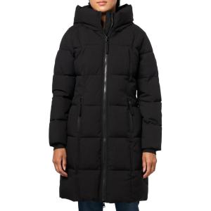 imageCalvin Klein womens Zipper Hooded Puffer CoatBlack