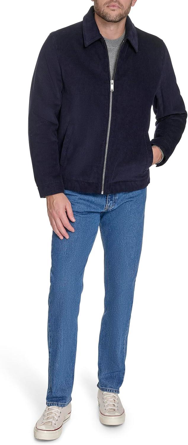 imageDOCKERS mens Cotton Workwear Jacket With Corduroy CollarNavy Corduroy