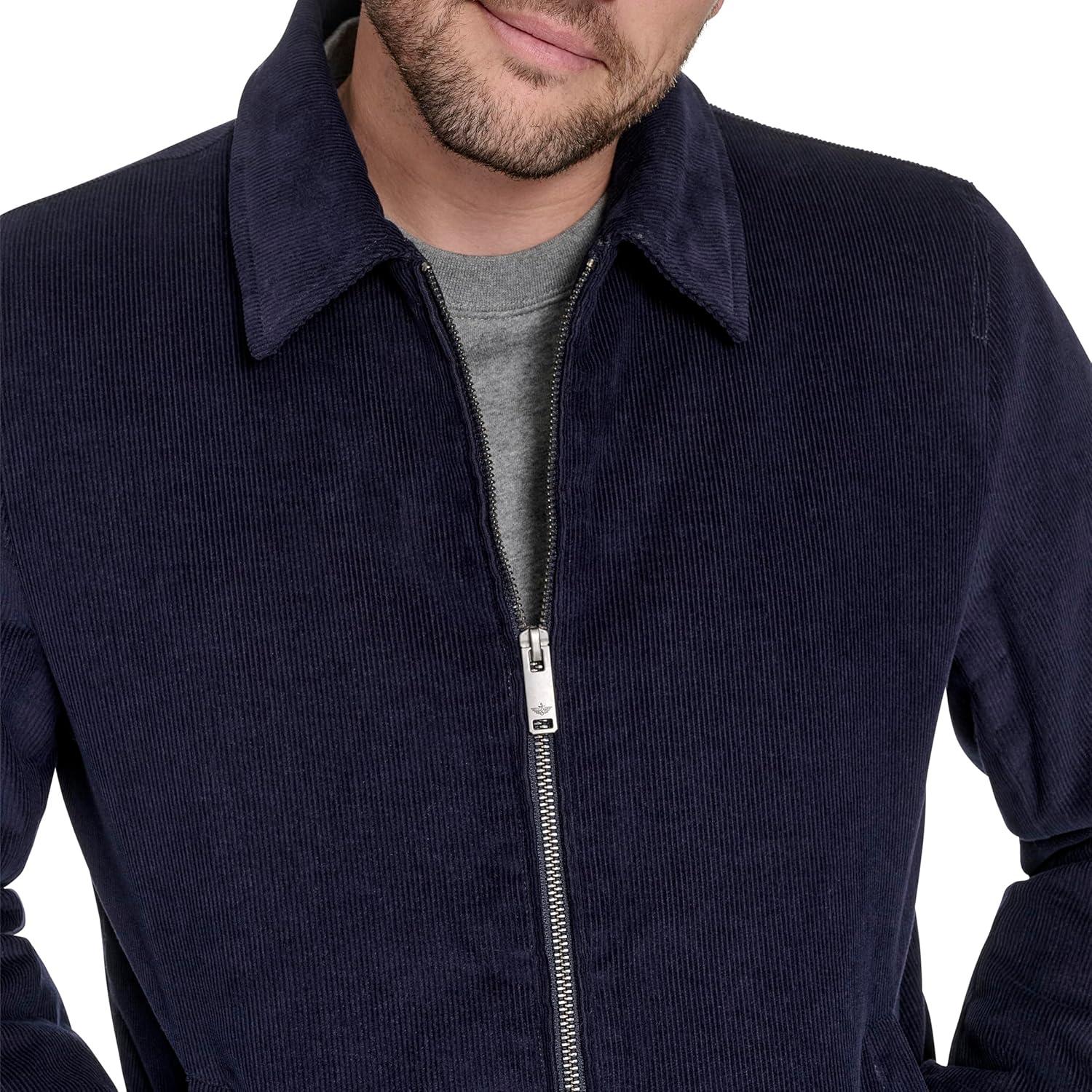 imageDOCKERS mens Cotton Workwear Jacket With Corduroy CollarNavy Corduroy