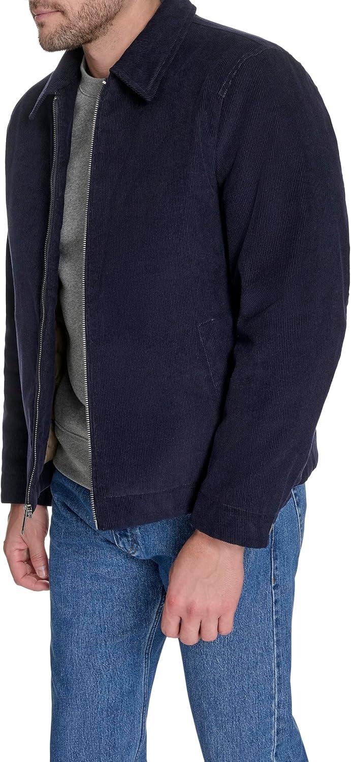 imageDOCKERS mens Cotton Workwear Jacket With Corduroy CollarNavy Corduroy