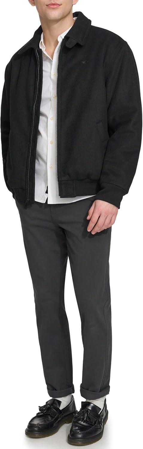 imageDOCKERS mens Wool Blend Harrington BomberBlack