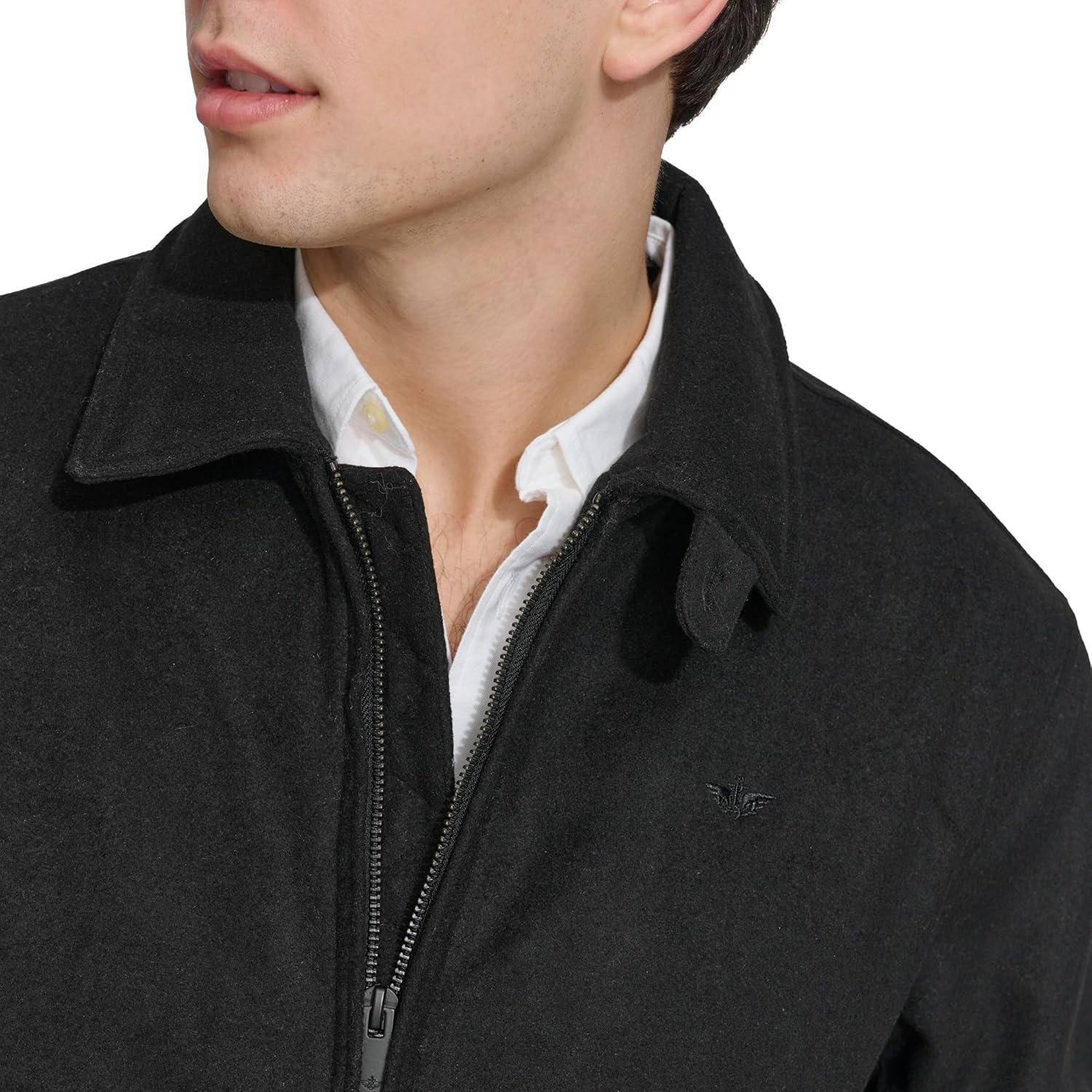 imageDOCKERS mens Wool Blend Harrington BomberBlack