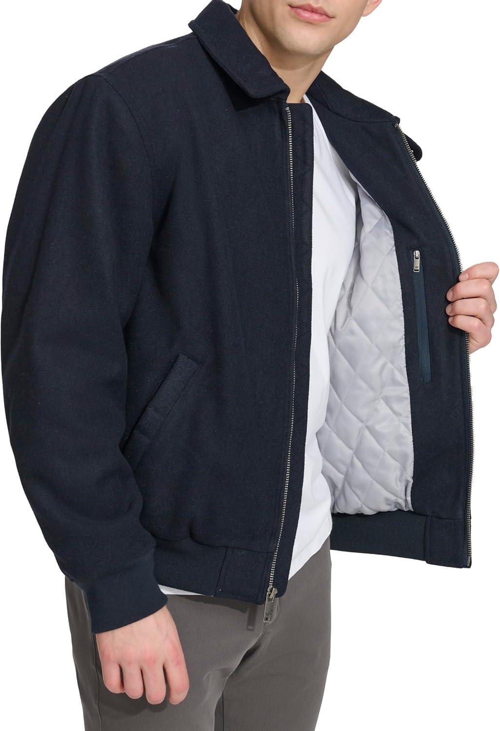 imageDOCKERS mens Wool Blend Harrington BomberNavy