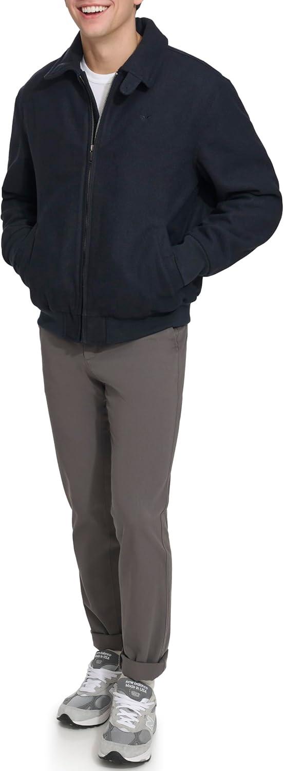 imageDOCKERS mens Wool Blend Harrington BomberNavy