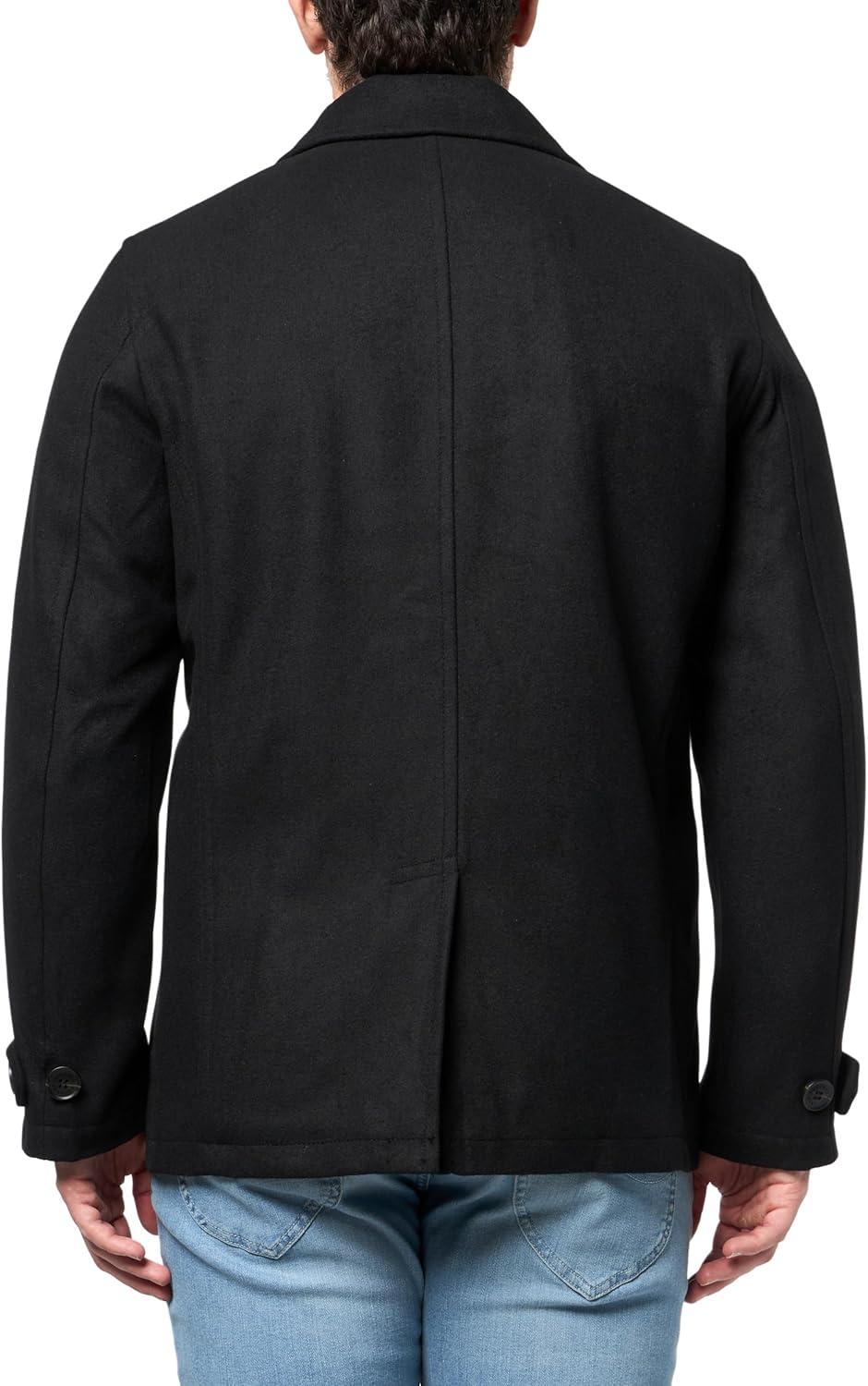 imageDOCKERS mens Wool Blend PeacoatBlack