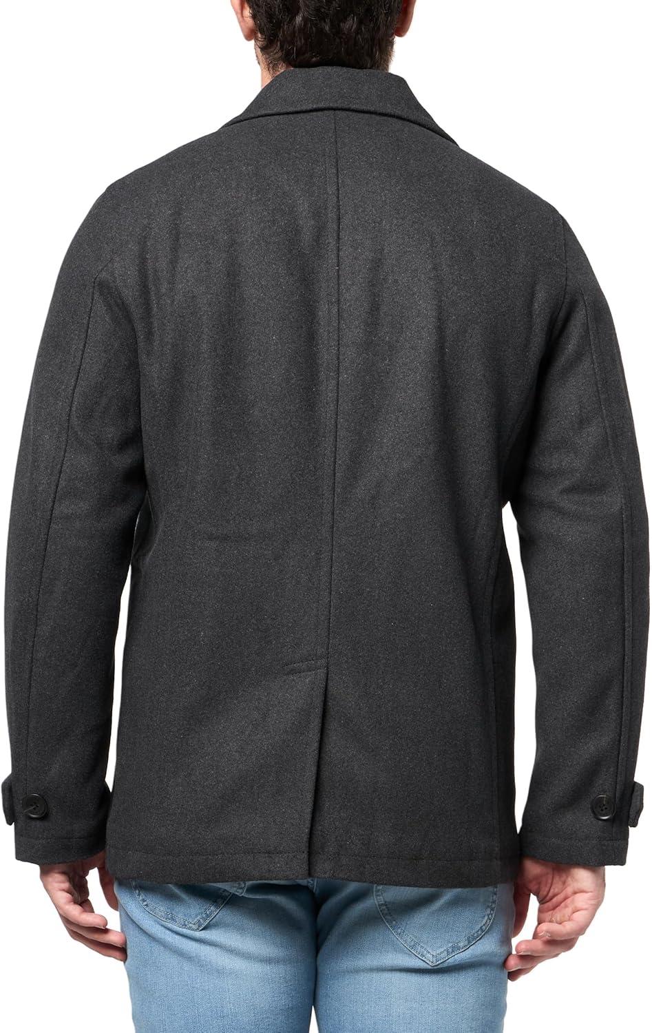 imageDOCKERS mens Wool Blend PeacoatCharcoal
