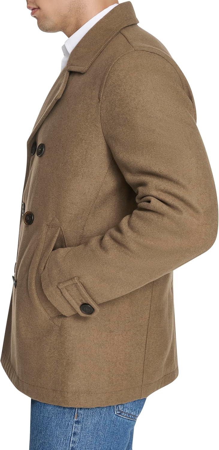 imageDOCKERS mens Wool Blend PeacoatChocolate