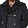imageDOCKERS mens Faux Shearling Midlength OvercoatBlack