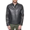 imageDOCKERS mens The Dylan Faux Leather Racer JacketBlack