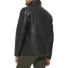 imageDOCKERS mens The Dylan Faux Leather Racer JacketBlack With Bib