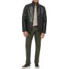 imageDOCKERS mens The Dylan Faux Leather Racer JacketBlack With Bib