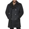 imageDOCKERS mens Faux Shearling Midlength OvercoatBlack