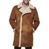 imageDOCKERS mens Faux Shearling Midlength OvercoatCognac