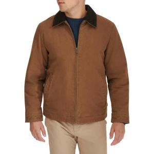 imageDOCKERS mens Cotton Workwear Jacket With Corduroy CollarDark Khaki