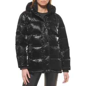 imageLevis womens Quilted Bubble PufferHigh Shine Black