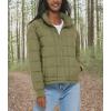 image:imageLevis Womens Box Quilted Puffer JacketLichen Green