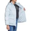 image:imageLevis Womens Megan Hooded Quilted Puffer Jacket With Adjustable WaistPlein Air Light Blue